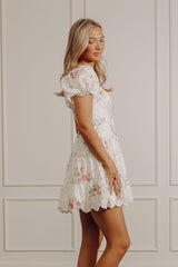 Garden Crush Floral Eyelet Mini Dress