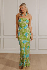Bungalow Babe Linen-Blend Floral Maxi Dress
