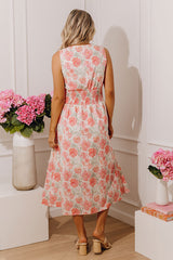 Picnic in Europe Floral Midi Dress