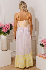 Sorbet Smiles Stripe Maxi Dress