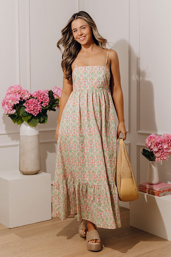 Dolce Days Floral Midi Dress