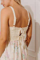 Fields Of Grace Floral Eyelet Midi Dress