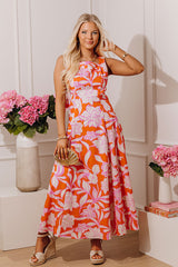 Petals and Plans Floral Midi Dress