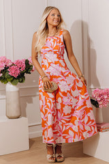 Petals and Plans Floral Midi Dress