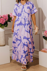 Lavender Fields Floral Maxi Dress