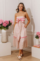 Petal Kiss Floral Smocked Midi Dress