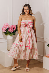 Petal Kiss Floral Smocked Midi Dress