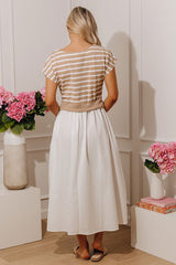 Sunny Stripes Midi Dress