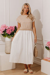 Sunny Stripes Midi Dress