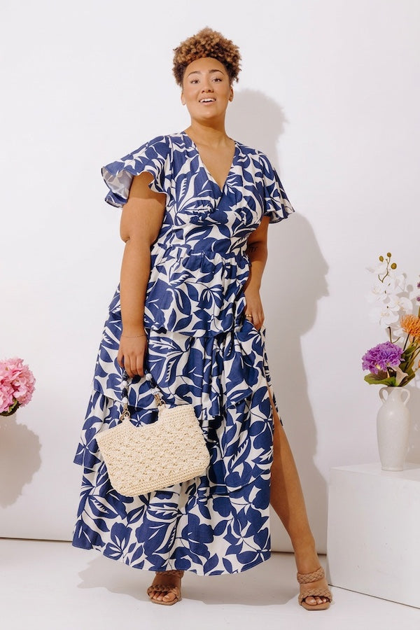Bloom Belle Tiered Floral Maxi Dress Curves
