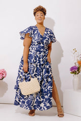 Bloom Belle Tiered Floral Maxi Dress Curves