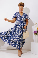Bloom Belle Tiered Floral Maxi Dress Curves