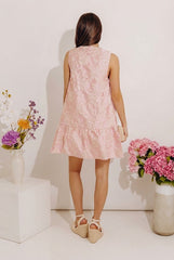 Grace In Bloom Floral Jacquard Mini Dress