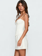 Julisa Corset Mini Dress White