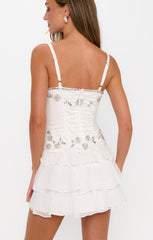 Kiara Mini Dress ~ Crystal Embellishment