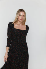FLORAL MIDI DRESS
