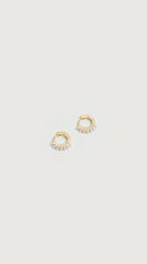 HOOPS WITH PEARL DOTS