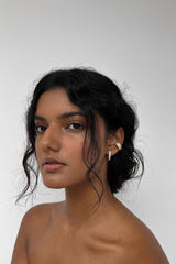 HOOP AND CUFF EARRING SET