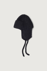 KNIT BEANIE WITH EAR FLAPS