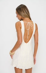 Ciao Mini Dress ~ White Eyelet Embroidery