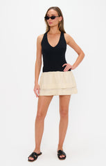 Kenna Mini Dress ~ Black and Cream