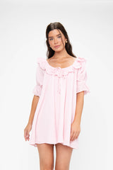 Toulouse Dress ~ Pink Eyelet
