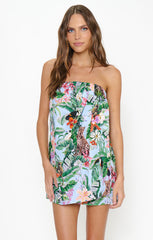 Laurie Mini Dress ~ Blue Jungle Mirage