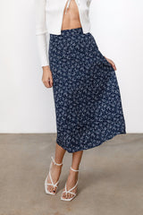 FLORAL MIDI SKIRT