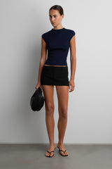 LOW-RISE MINI SUITING SKORT