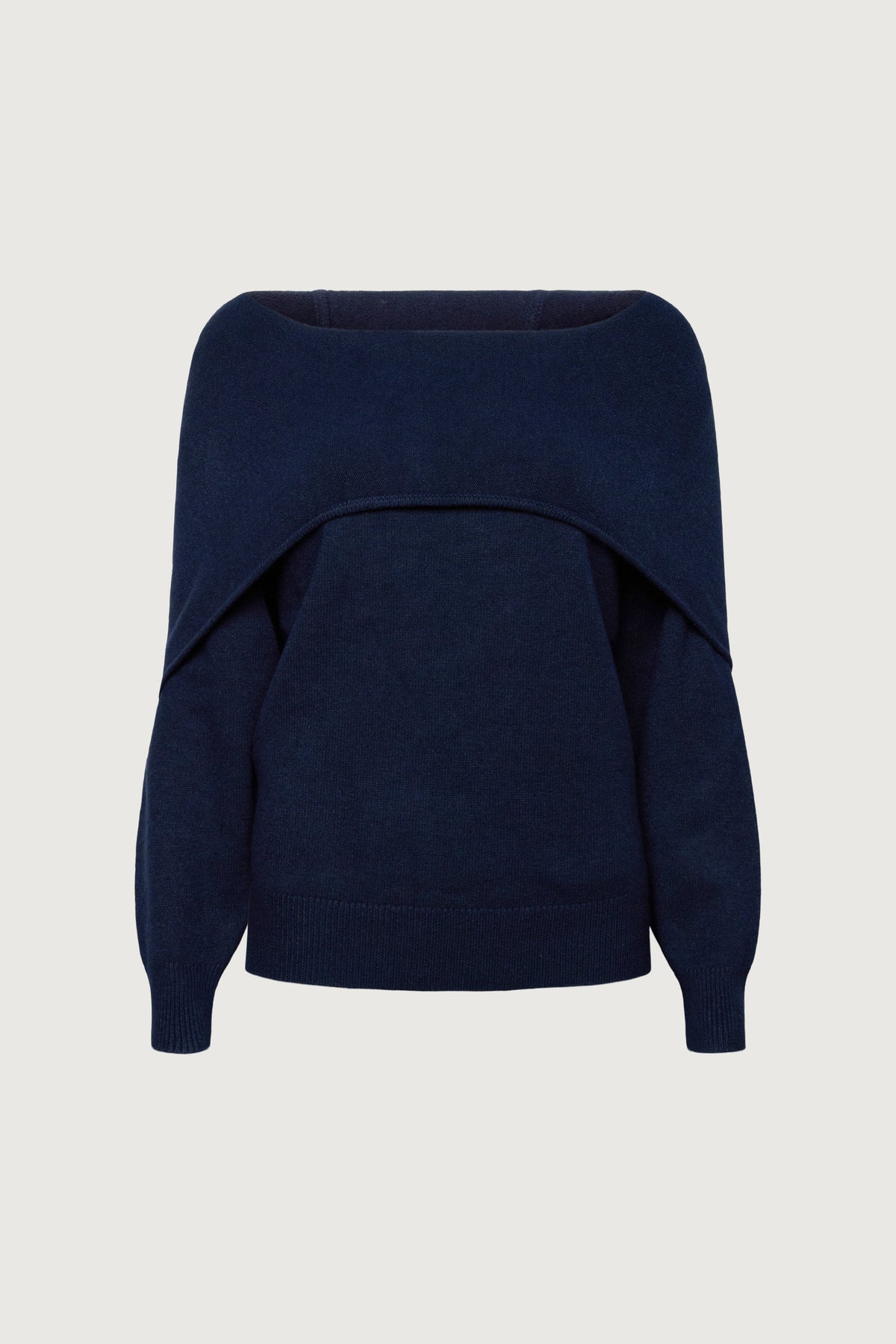 OFF THE SHOULDER SLOUCHY SWEATER HOODIE