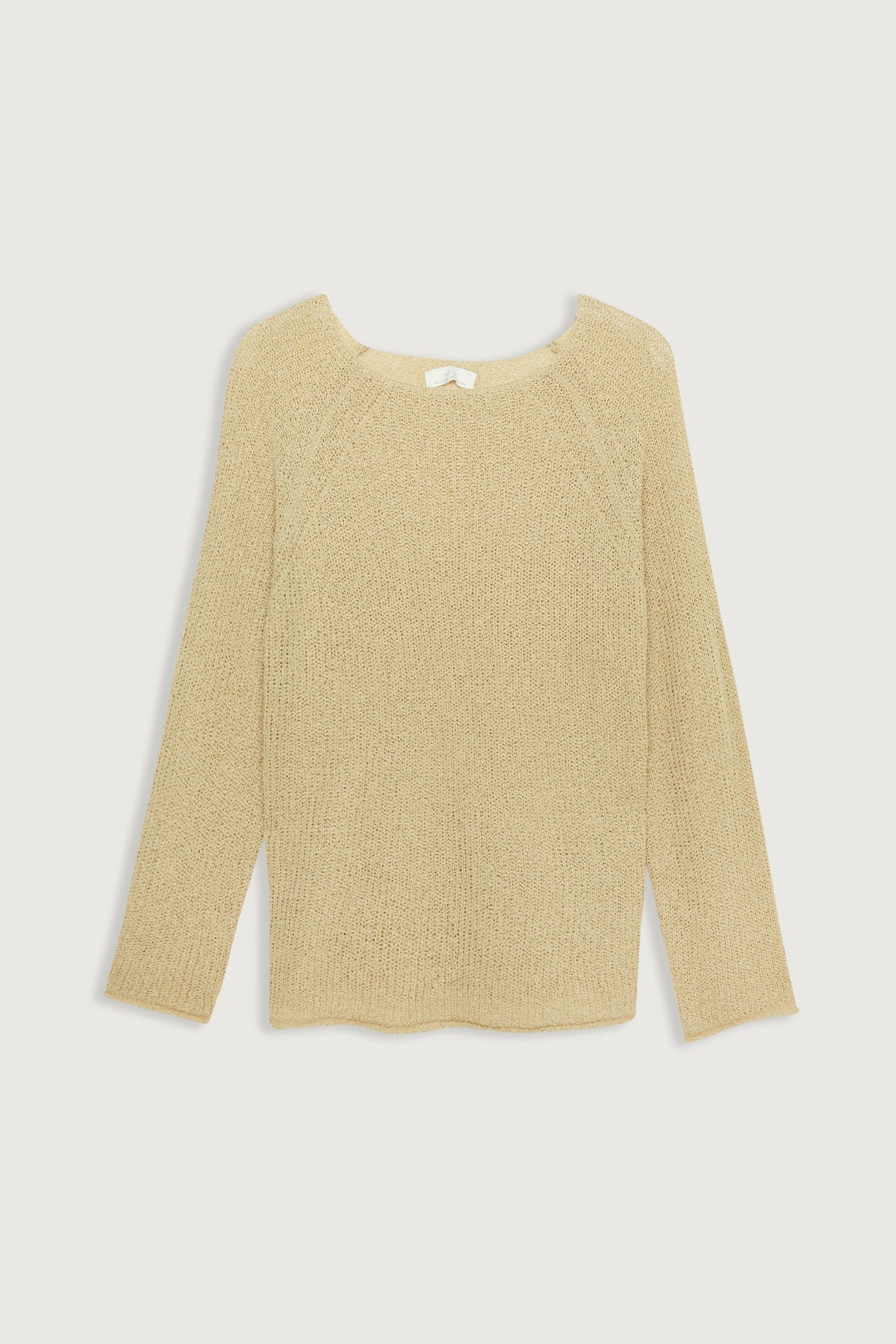 LIGHTWEIGHT RIB-KNIT SWEATER