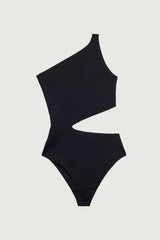 ONE SHOULDER ONE-PIECE SWIMSUIT WITH CUTOUT