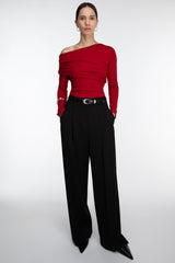 Off the Shoulder Ruched Top