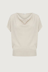 COWL NECK KNIT TOP