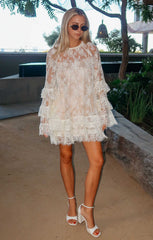 Joelle Mini Dress ~ Dainty White Lace