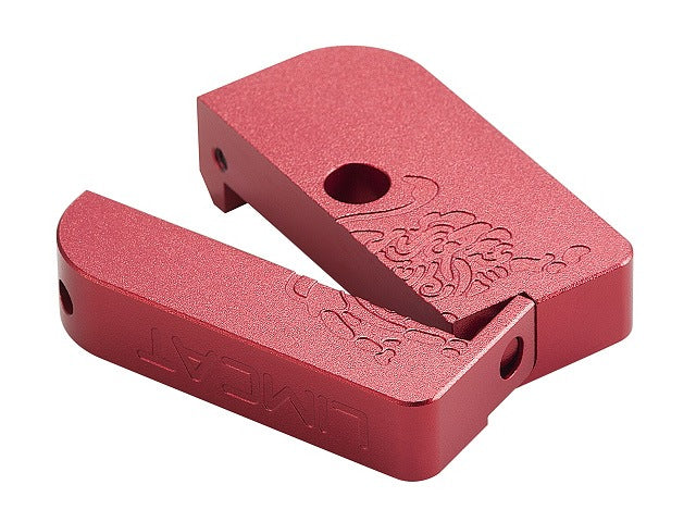 AIP CNC Limcat Puzzle magasin base til Hi-capa, lille, rød set fra siden