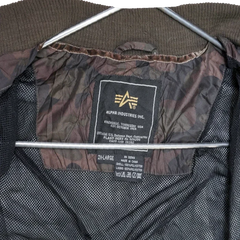 Alpha Industries Camo Lightweight Bomber Jacket - 2XLarge - Army & Outdoors - Flight Jackets