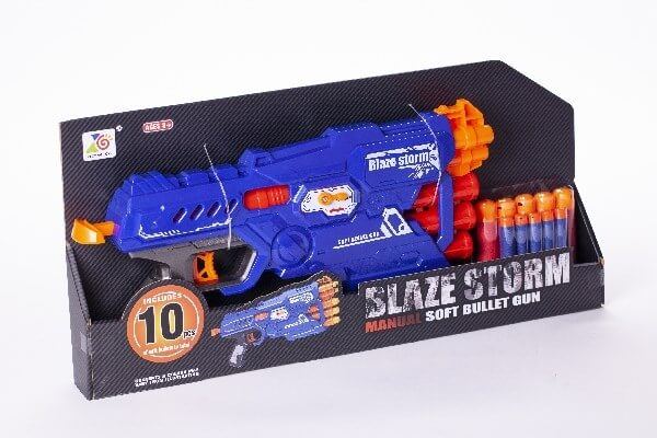 Blaze Storm MEGA blaster i to størrelser og farver. Legetøjspistol.