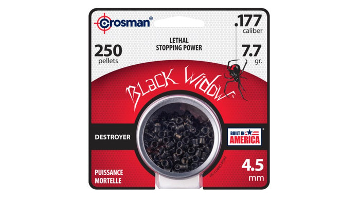 Crosman Black Widow Hagl, 4,5 mm, 250 stk Crosman