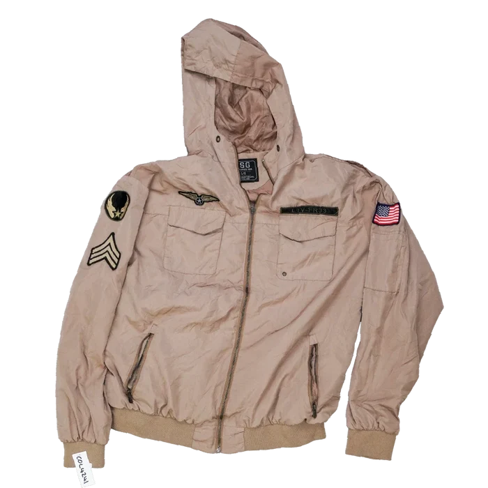 CSG Military Style Jacket with Patches - Large - Army & Outdoors - Field Jackets
