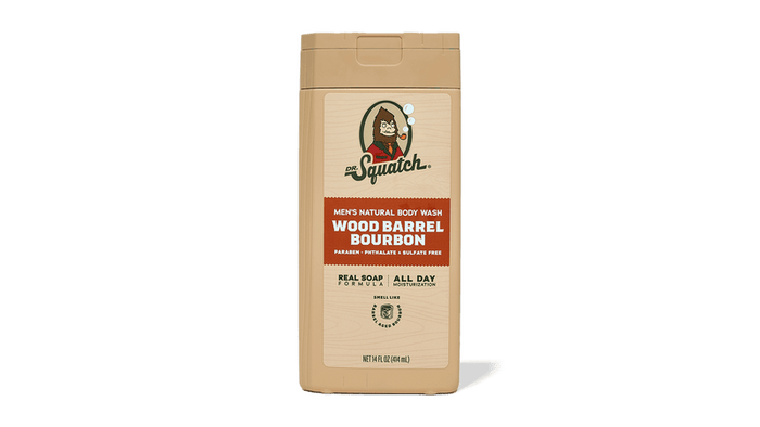 Dr. Squatch Wood Barrel Bourbon, Body Wash Dr. Squatch
