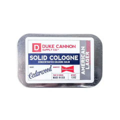 Duke Cannon Solid Parfume, American Lager Duke Cannon Supply Co.