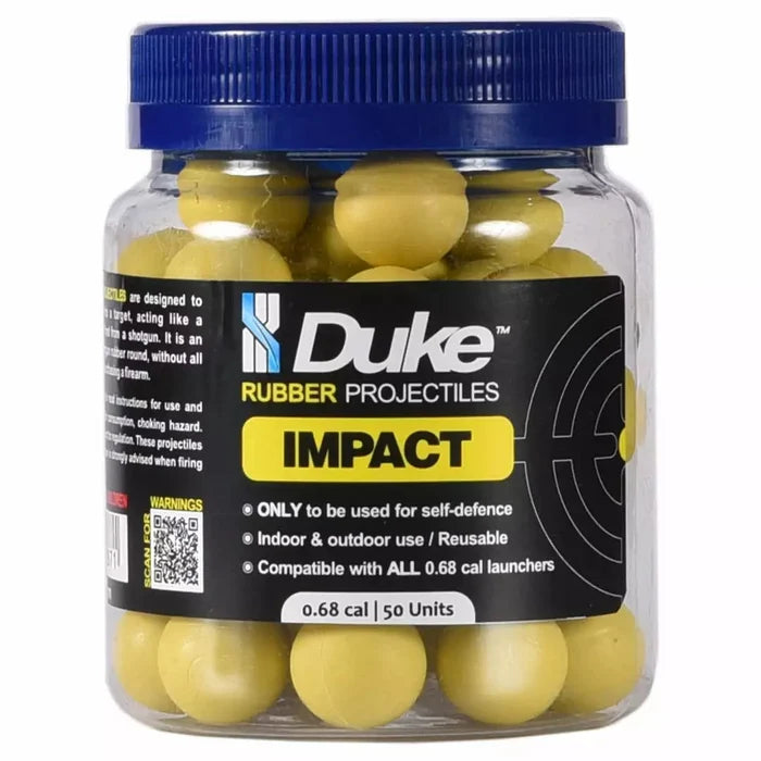 Duke Impact Rubber Projectiles .68, 50 stk Duke Defence