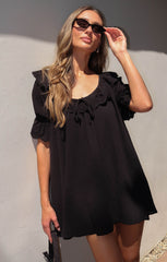 Toulouse Dress ~ Black Voile