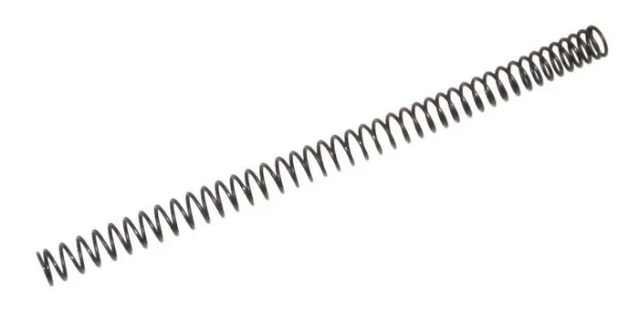Fjeder M140 til AWS338LM for airsoft snipergeværer, tæt på hvid baggrund