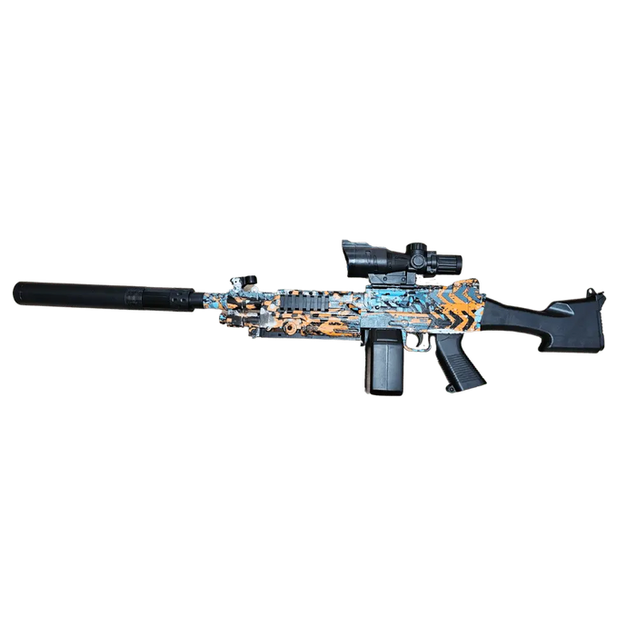 Gelgun M249, Blå/Orange HHA Blasters