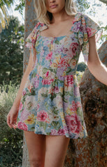 Mandy Mini Dress ~ English Garden