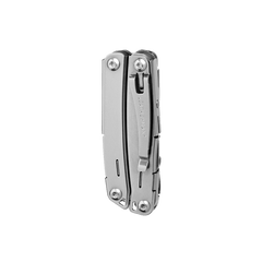 Leatherman Sidekick Multitool foldet, viser værktøjer og detaljer.