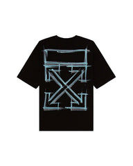 OFF-WHITE Marker Skate T-Shirt Black Blue