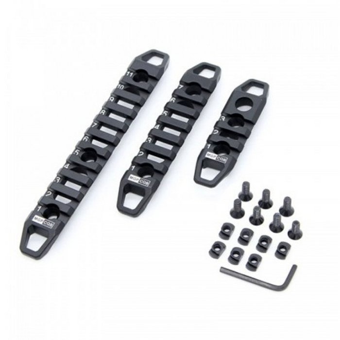 Metal Rail Sæt til M-LOK & Keymod Combat Zone Tactical